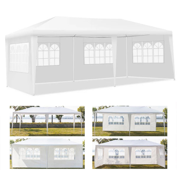 Inolait 10x20 ft Canopy Tent Heavy Duty Wedding Party Tent 4 Sidewalls With Carry Bag