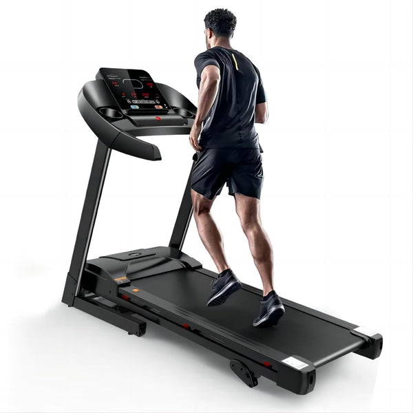 Inolait 2.5HP Folding Treadmill Electric Treadmill with LCD Display and Cup Holder for Home Gym Fitness Exercise