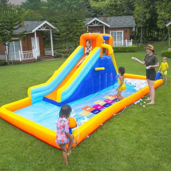Inolait Inflatable Water Slide Park Castle 420D oxford cloth for Little Kids