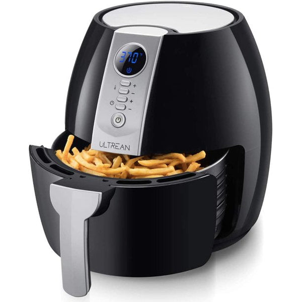 Air Fryer, 4.2 Quart (4 Liter) Electric Hot Air Fryers Oven Oilless Cooker with LCD Digital Screen and Nonstick Frying Pot