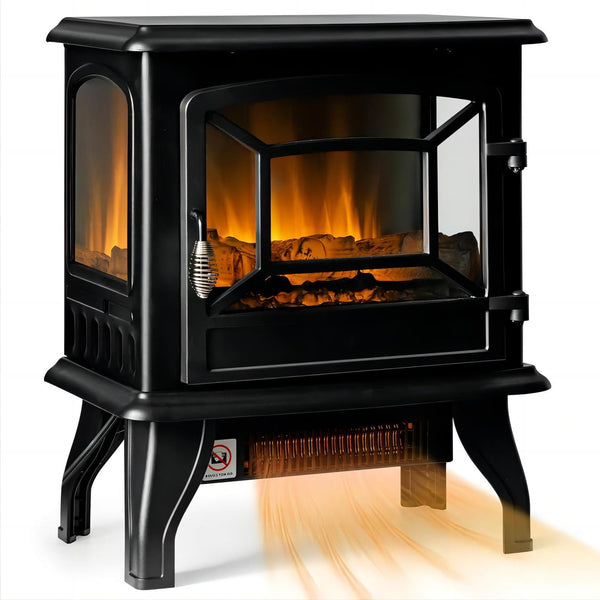 Inolait Infrared Quartz Electric Fireplace Stove Heater, Black