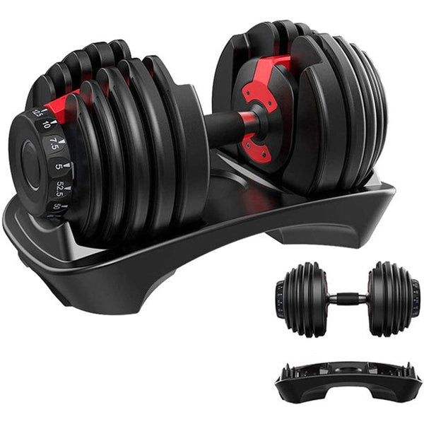 Inolait Adjustable Dumbbell for Workout Strength Training Fitness Weight Gym (Single)