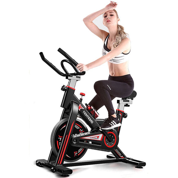 Inolait Exercise Bike Stationary Indoor Cycling Bike Heavy Duty Flywheel Bicycle for Home Cardio Workout, 240lb Capacity Cycling Bike