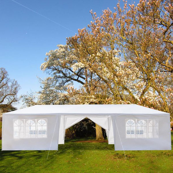 Inolait 10' x 30' Canopy Tent with 8 Side Walls for Party Wedding Camping and BBQ