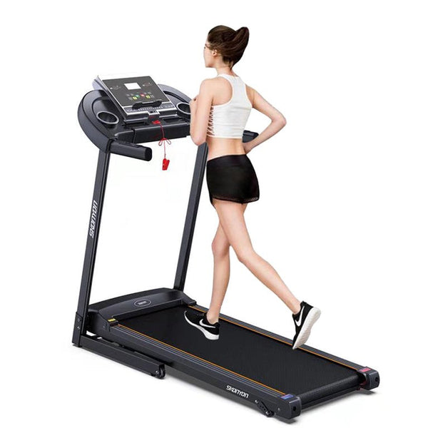 Inolait Multi-Functional Electric Folding Treadmill for Home Use With Cup Holder Heart Pulse System Low Noise Electric Running Training Fitness Treadmill - Built-in MP3 Speaker, 12 Preset Program