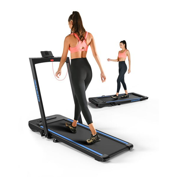 Inolait Folding Treadmill, 2 in 1 Walking Running Electric Treadmill, 2.5HP Walking Machine for Home Office