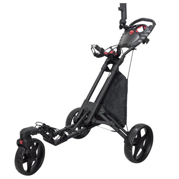 Inolait Foldable Golf Club Cart Trolley with Storage Bag and Umbrella Holder