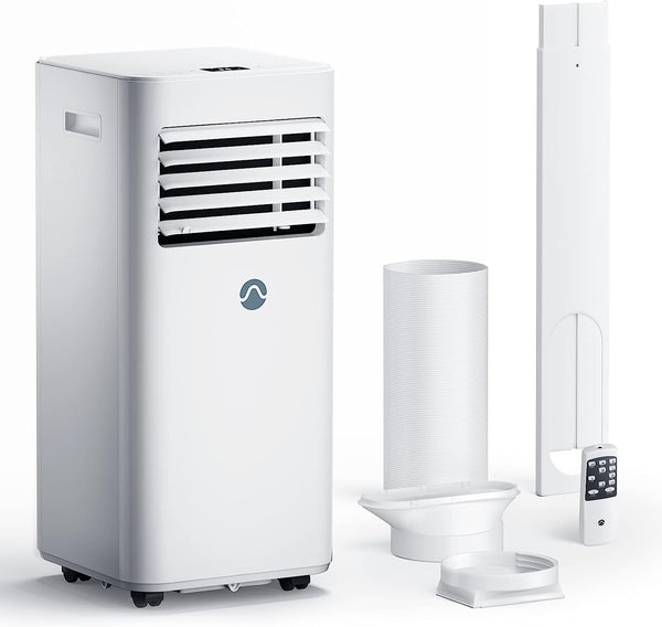 8,000 BTU Digital Window Air Conditioner, Remote, 4 Modes, Eco, 350 sq ft Coverage