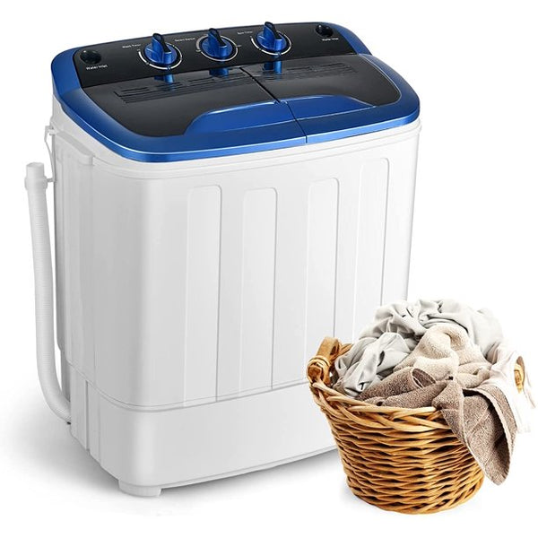 Washing Machine Compact Mini Twin Tub 8 lbs Washing Machine Washer Spinner