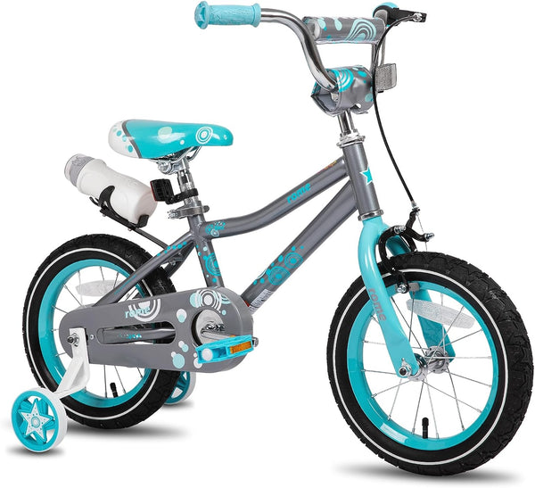 Kids Bike for Boys and Girls 2-9 Years Old, 12 14 16 18 Inch Kids Bike with Training Wheels, Basket or Water Bottle and Handbrake