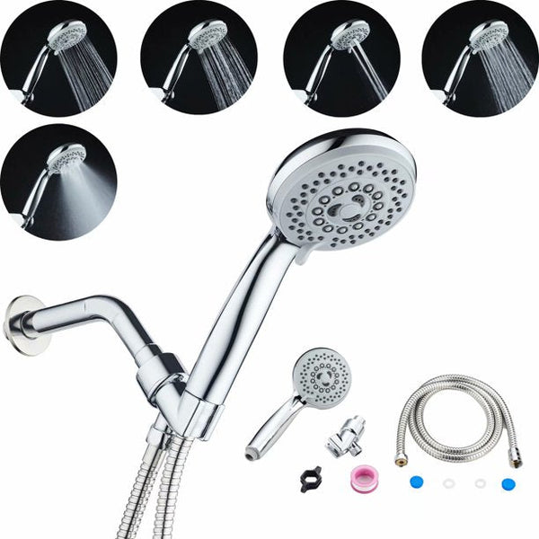 Inolait Shower Head High Pressure Water Saving 5 Mode Function Spay Handheld Showerheads Set