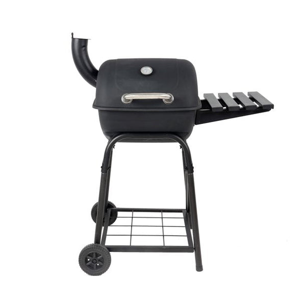 Inolait 26 in Mini Barrel Charcoal Grill with Side Shelf