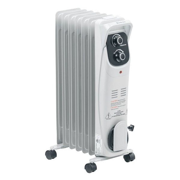 Inolait 1500 Watt SILENT Electric Oil Filled Radiator Heater White CZ8008