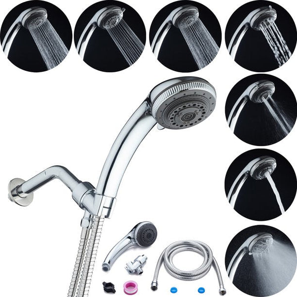 Inolait Handheld Shower Head High Pressure 7 Function Massage Spa Detachable, hose included