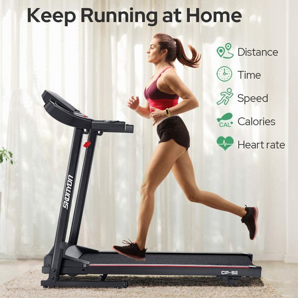 Inolait 2.0 HP Multi-Functional LED Display Electric Folding Treadmill for Home Use, Easy To Assemble, Compact Treadmill With Cup Holder
