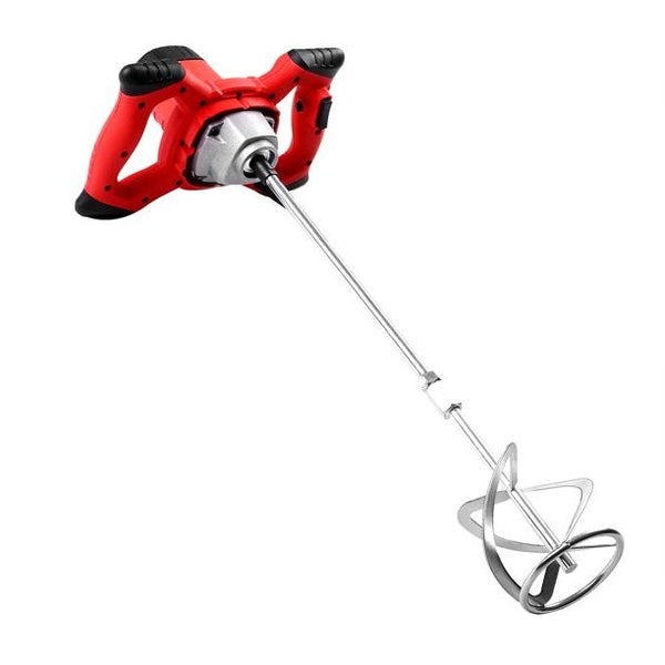 1600W Electric Cement Mixer Adjustable 6-Speed Handheld Concrete Mixer