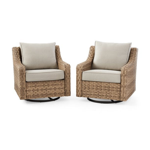 2 Piece Swivel Gliders with Patio Covers
