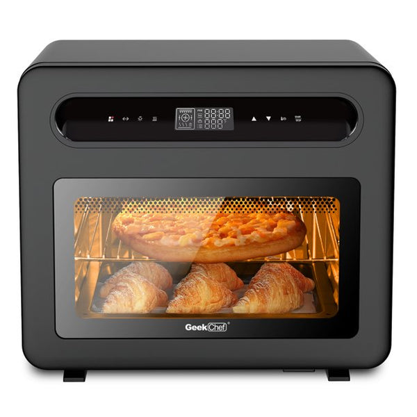 Inolait 26 QT Air Fryer Steam Convection Oven Countertop, Black Stainless Steel