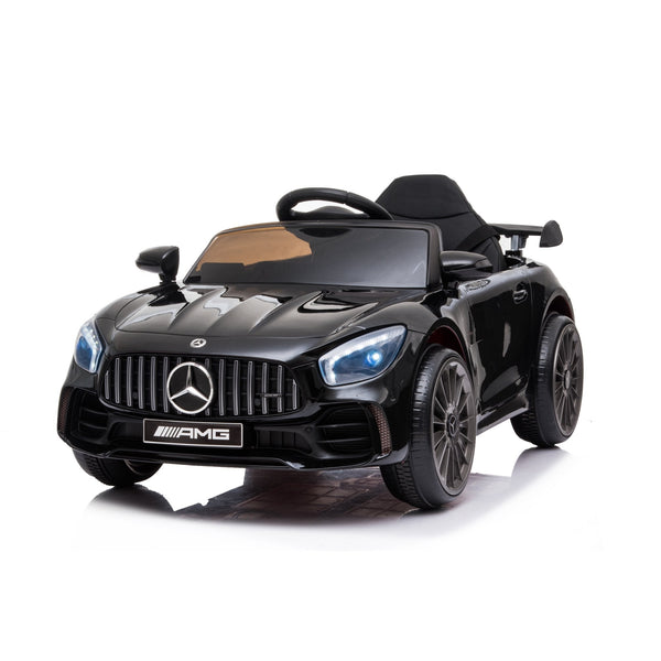 Inolait 12V Licensed Mercedes Benz Kids Ride On Car Electric Vehicle with 2 Powerful Motors, LED Lights MP3 Music Horn, Black