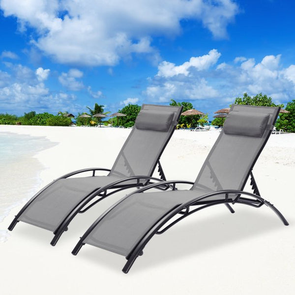 Inolait Outdoor Lounge Chair Lounger Recliner Chair for Patio Lawn Beach Pool