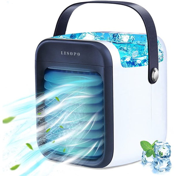 Evaporative Air Cooler, Portable Air Conditioner w/1.3 Gallon Dual Water Tank